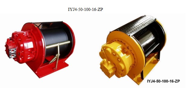 Hydraulic winches IYJ4-50-100-16-ZP